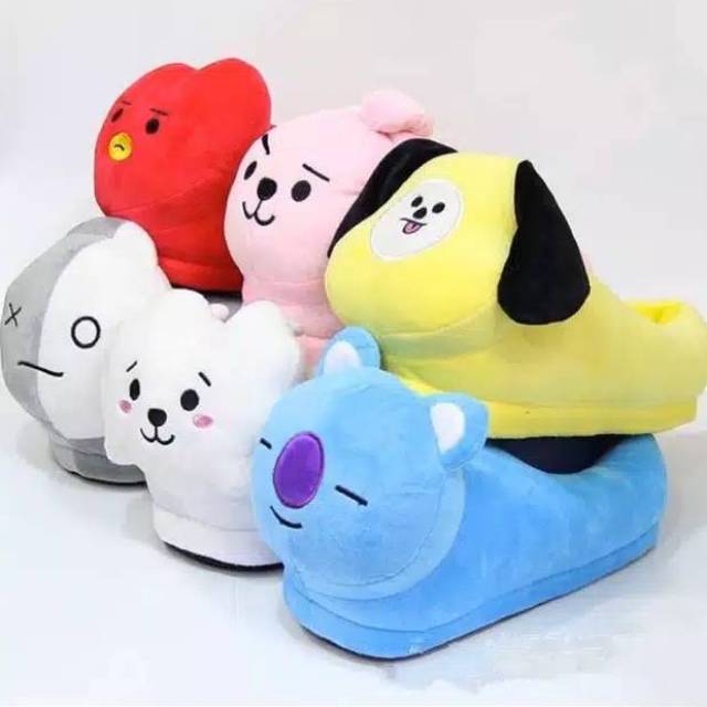 BT21 BTS  BANTAL TIDUR  ROOM SHOESS MURAH BEST QUALITY 