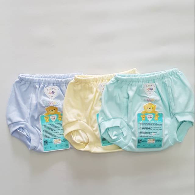 Libby 3pc Celana pop bayi baby Warna 6-12 3-6 0-3 bulan perlengkapan newborn