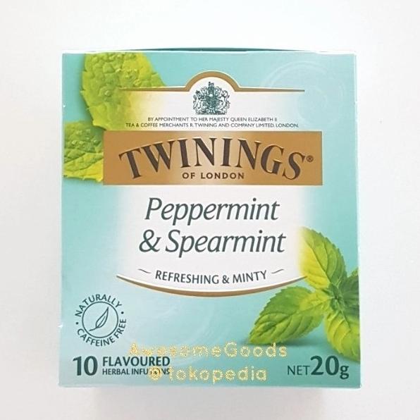 

[ COD ] Twinings Peppermint & Spearmint 10 Tea Bags BERMUTU Kode 280