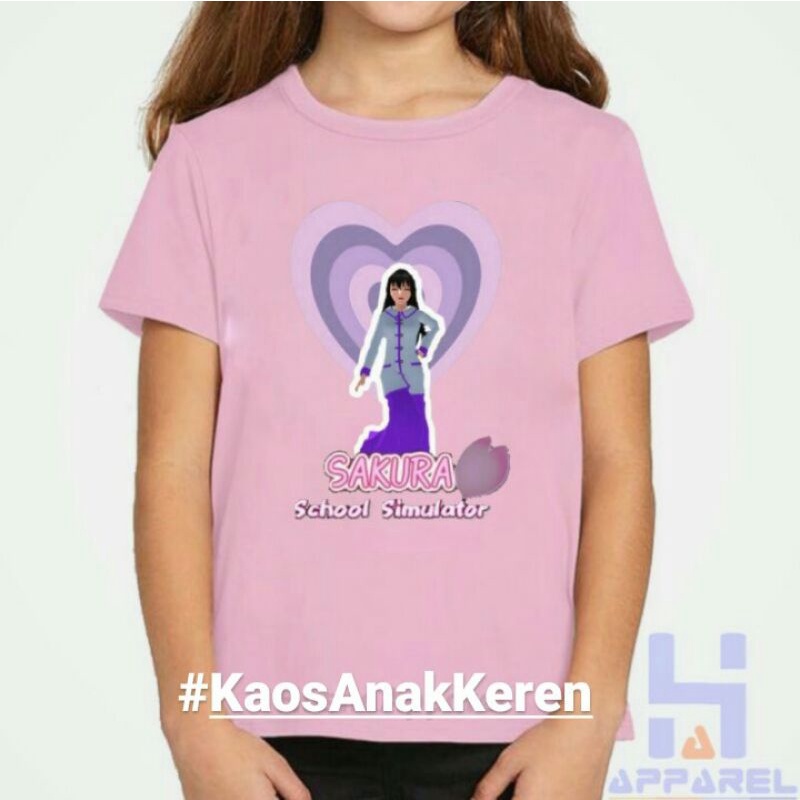 BAJU ANAK KAOS ANAK PEREMPUAN SAKURA SIMULATOR