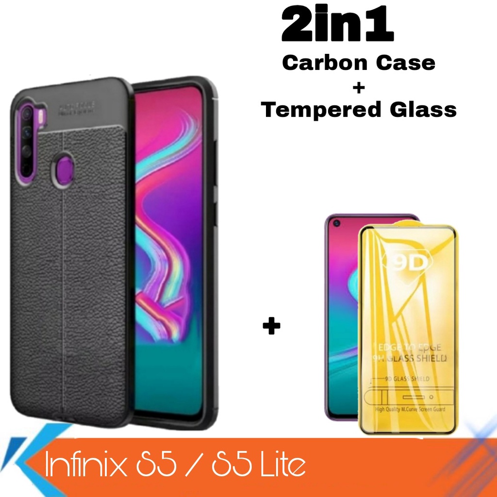Case Infinix S5 Infinix S5 Lite Softcase Autofocus Leather Casing Infinix S5 S5 Lite Free Tempered G