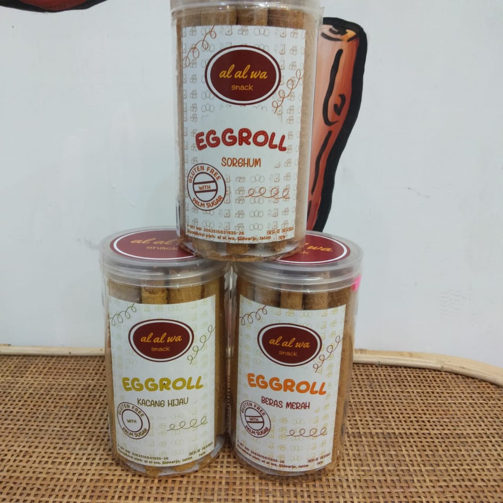 

TERNIKMAT !!! Eggroll Beras Merah 110 gr by Al Al Wa SKOMILL