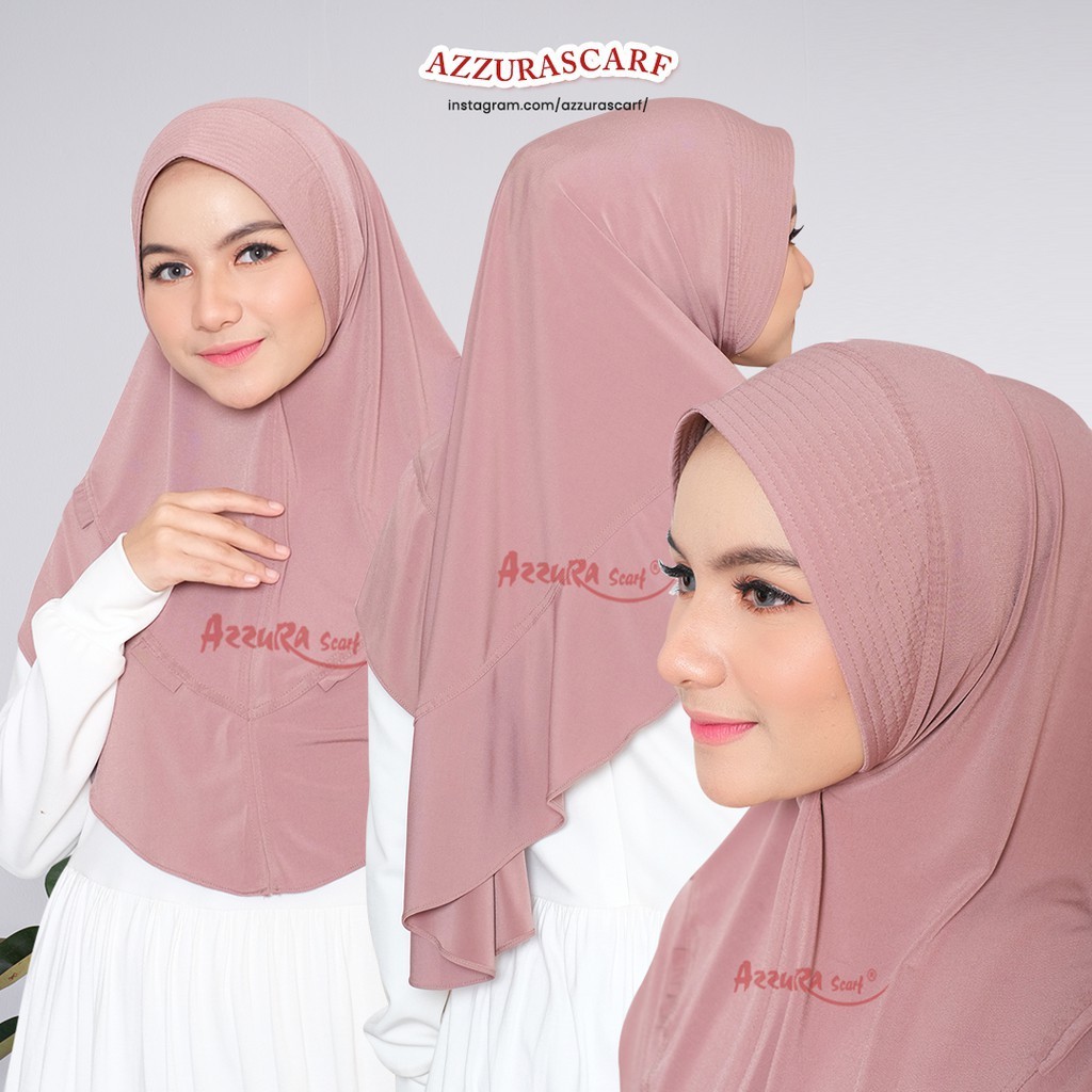 HIJAB POLOS | BERGO INSTAN | JIHAN | HIJAB CANTIK | AZZURA SCARF | HIJAB MARYAM | KERUDUNG CANTIK| H