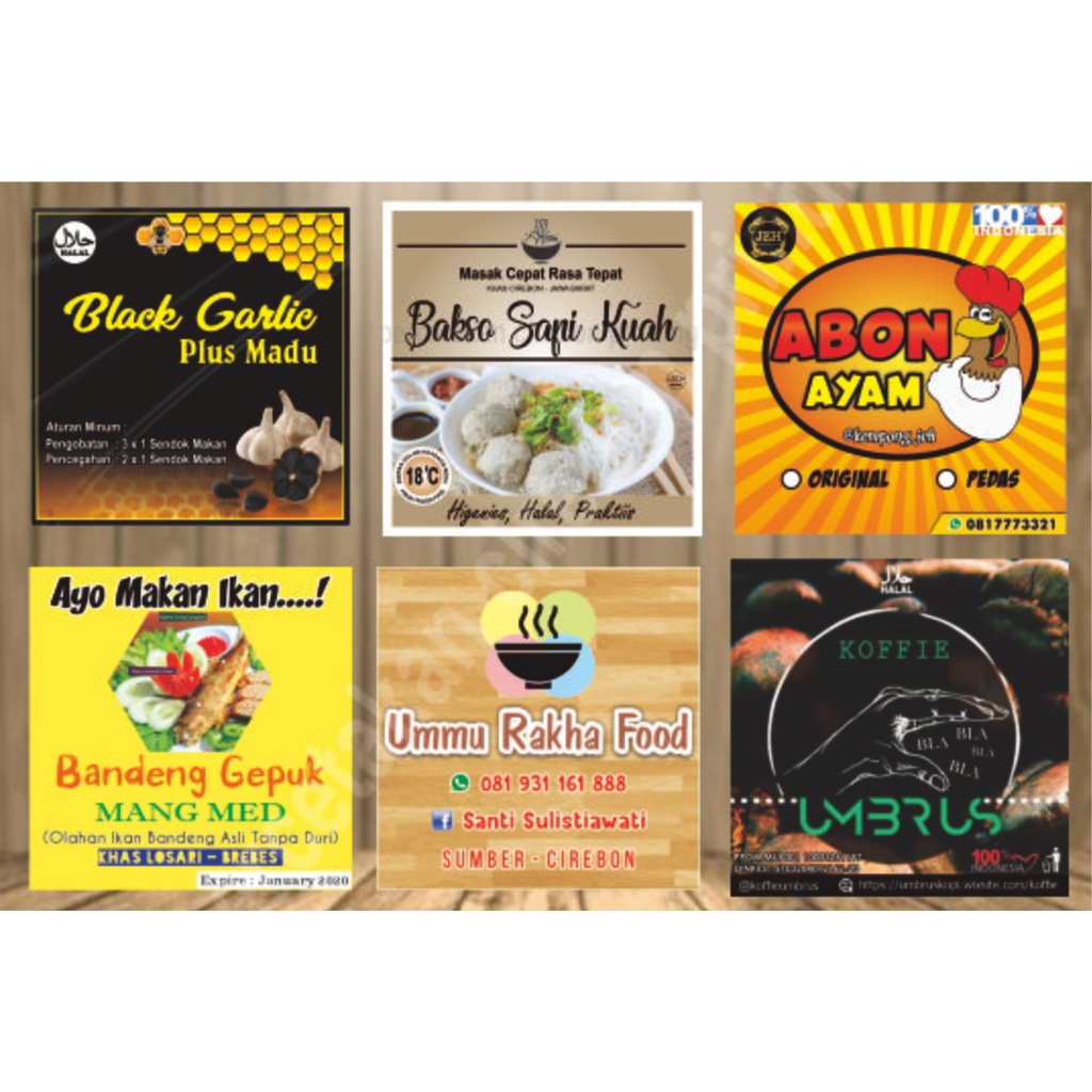 

CETAK STICKER UKURAN 12X4,5 CM NO CUTTING