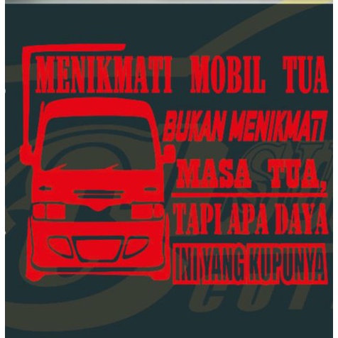 Stiker mobil termurah[COD]menikmati mobil tua variasi stiker tulisan stiker kata kata Stiker kaca