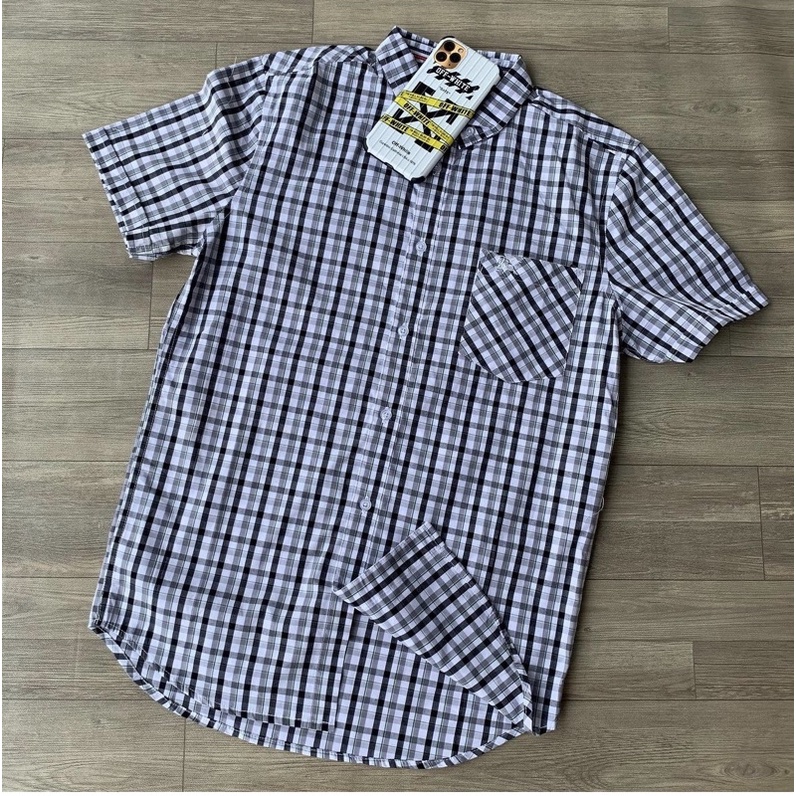 KEMEJA KATUN PRIA KOTAK KOTAK