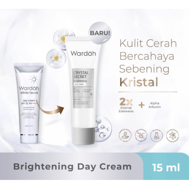 ☘️Yuri Kosmetik☘️ Wardah Crystal Secret Brightening Day Cream