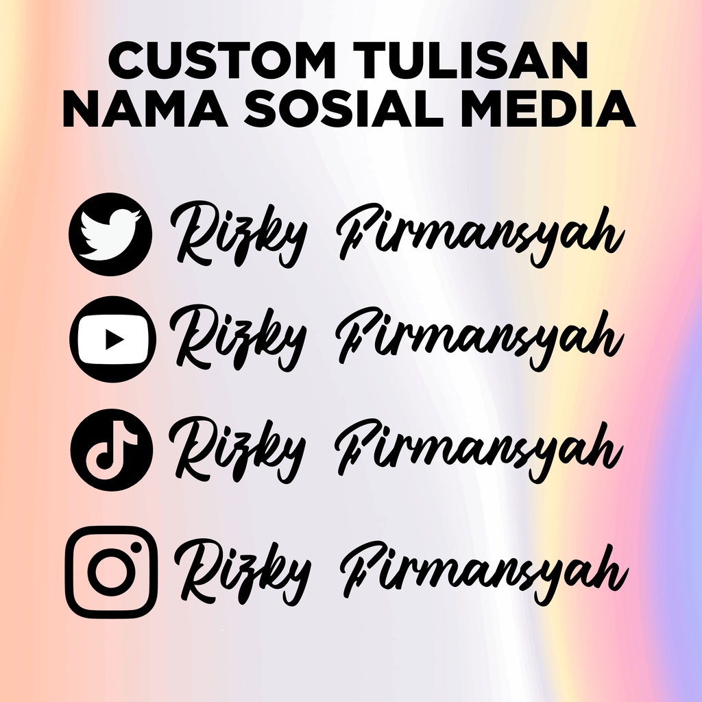 

Stiker hologram IG, nama, custom, stiker laptop, stiker motor TANPA MINIMAL ORDER
