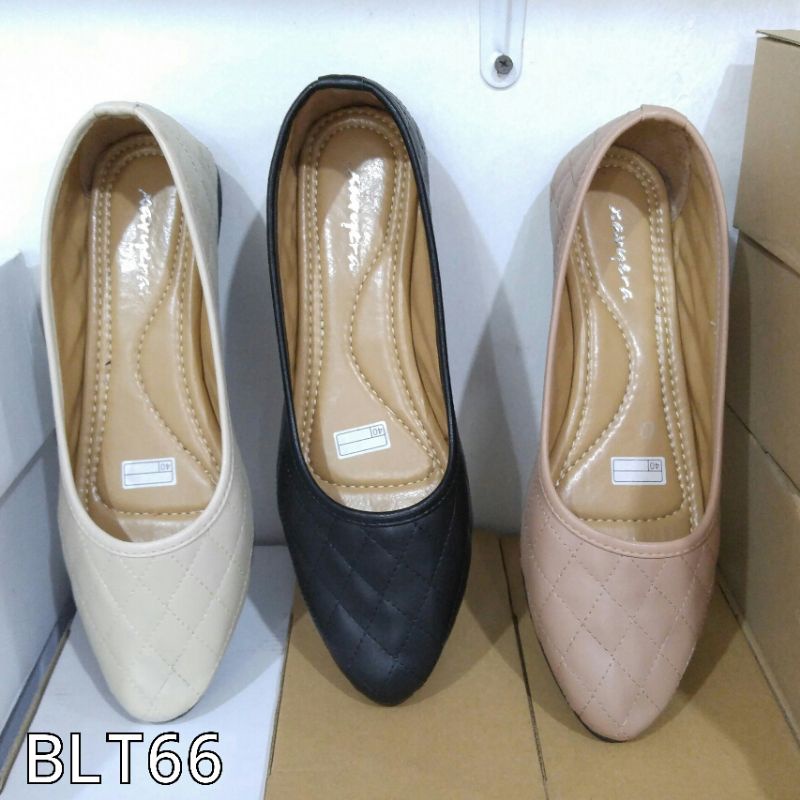 Borneo Sepatu Wanita Flat Ballerina Flatshoes Bahan Sintetis By Xavyera blt66