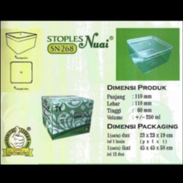 

Toples Nuai SN 268 / Toples Kotak 10 x 10 / 250 gr / 12 PCS