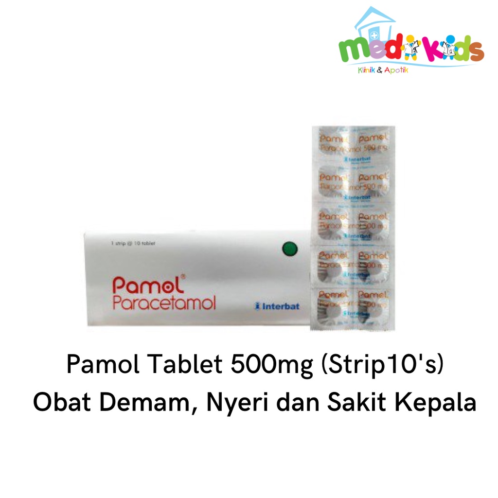 Jual Pamol Tab Tablet Paracetamol Obat Demam Mg Per Strip Shopee