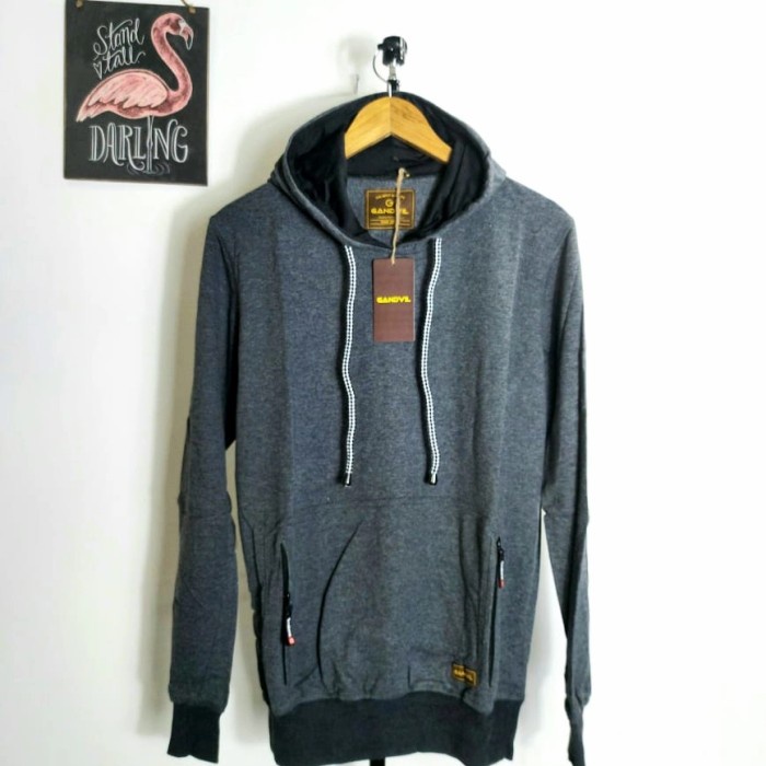 Jaket Hoodie Pria Distro Urgan x Gandvile