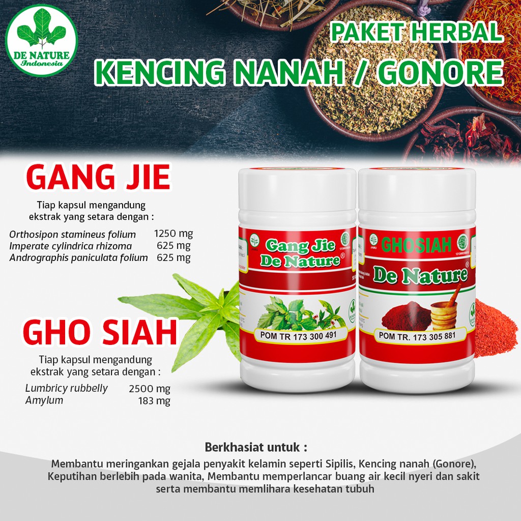 Gang Jie Gho Siah Obat Sipilis Gonore De Nature Asli