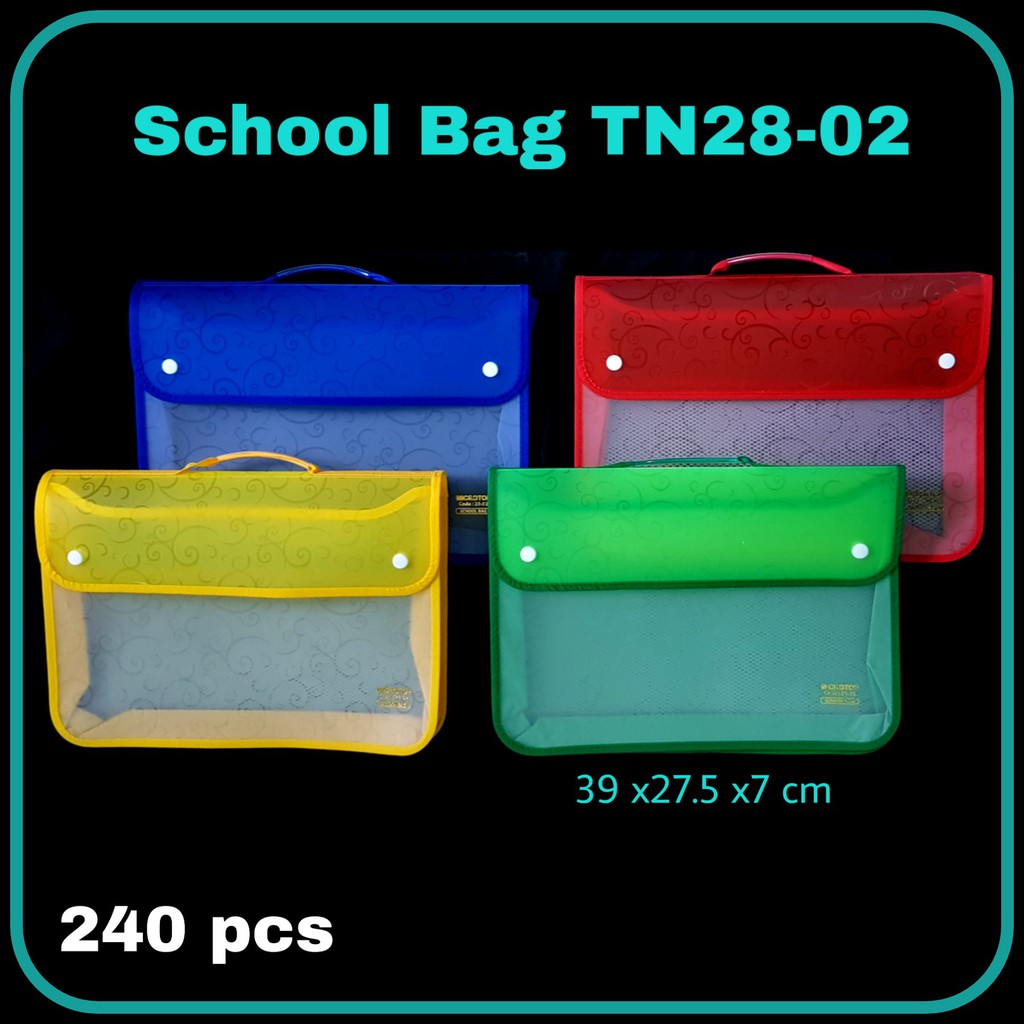 

SOS Map School Bag MICROTOP TN28-02 Corak / Map Kancing / Map Tenteng/Map File/File Holder