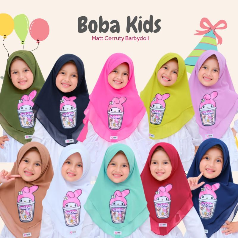 jilbab Boba anak || Boba kids || Boba anak ||