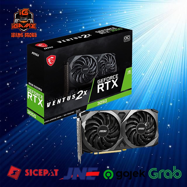 MSI GeForce RTX 3050 VENTUS 2X 8GB OC DDR6 NAMPOLL GAN