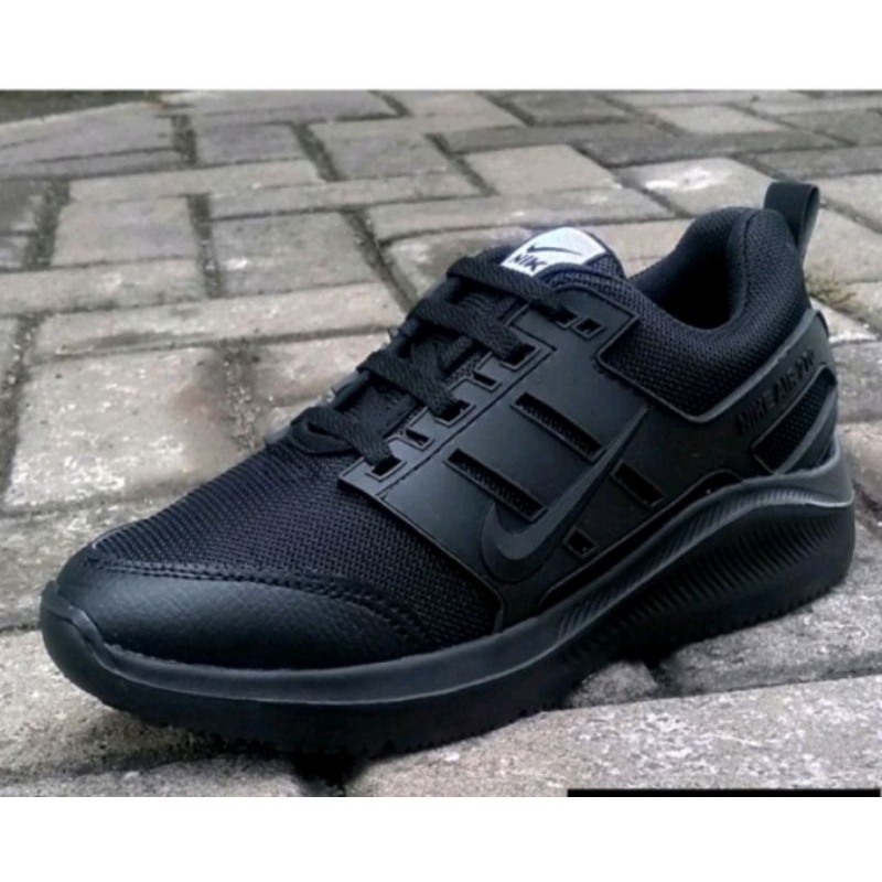 Sepatu olahraga pria dan wanita sepatu Sekolah full hitam Sepatu Nike- Sepatu sport size 36 -43