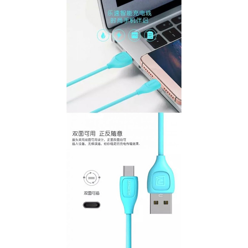 Remax Lesu RC-050a Kabel Data Hp Type C Cable Charger Fast Charging Flexible original