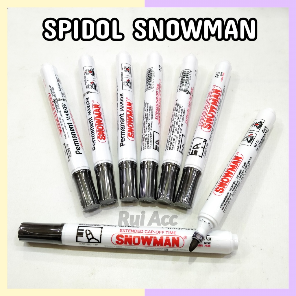 

Spidol Hitam Snowman Permanen Permanent