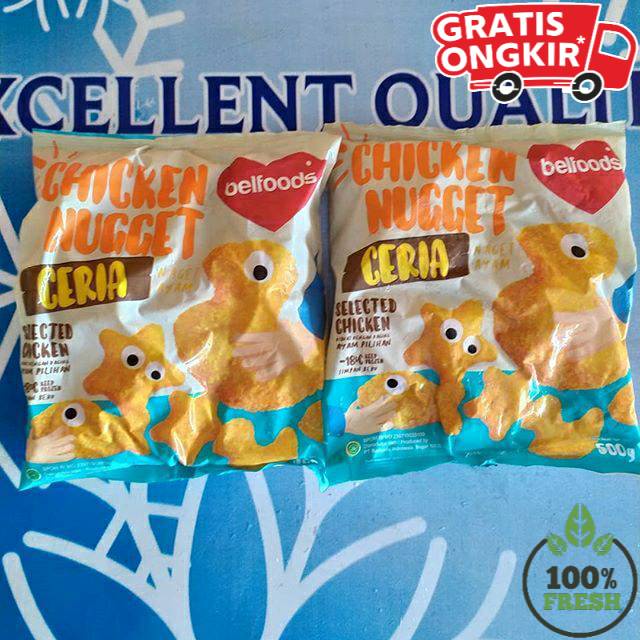 

[FRESH SIAP KIRIM] NAGET BELFOODS CERIA 500GR ENAK BANGET