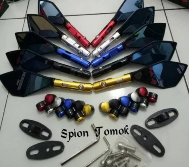 kaca spion tomok cnc universal semua motor bisa pasang nmax pcx aerox cbr r15 vixion sonic ninja 250