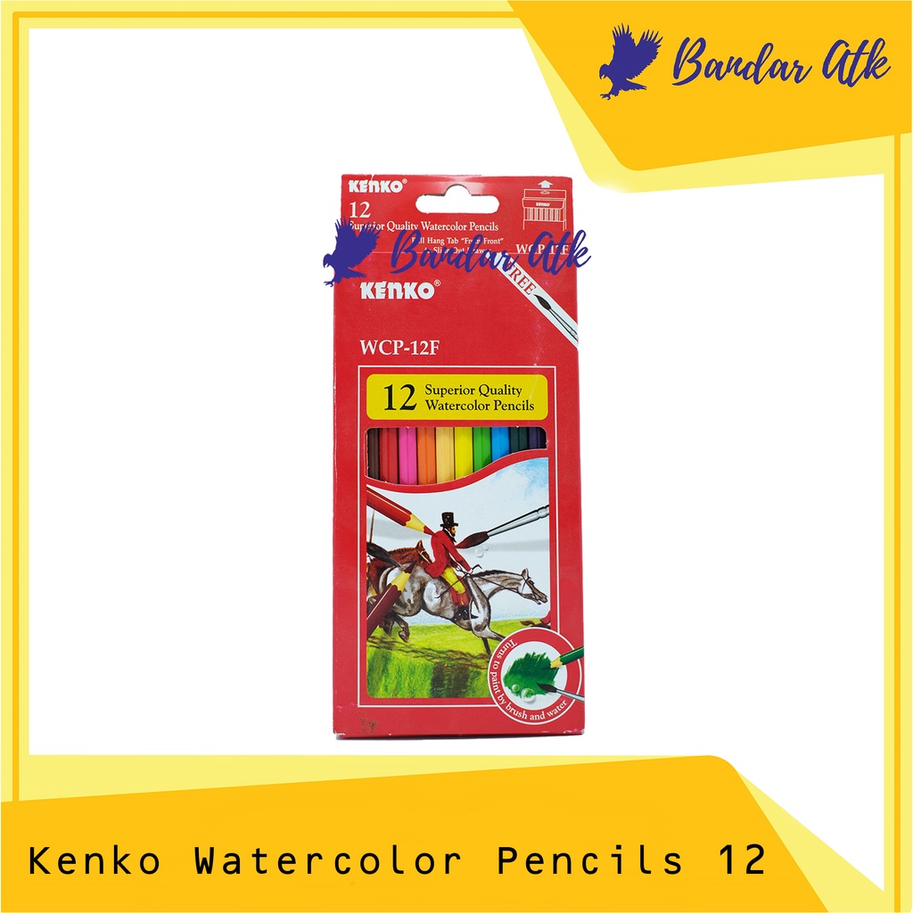 

Pensil Warna Kenko Watercolor Superior Quality 12 Warna WCP 12F [ 1 SET ]