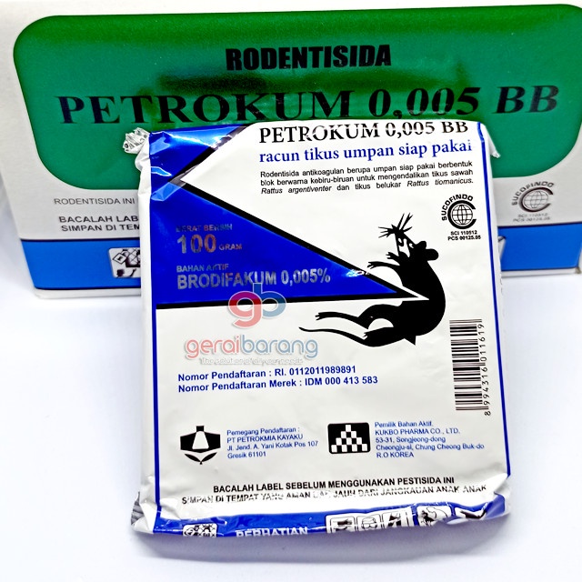 RACUN TIKUS PETROKUM 1KG 10PCS / PEMBASMI TIKUS DIJAMIN AMPUH