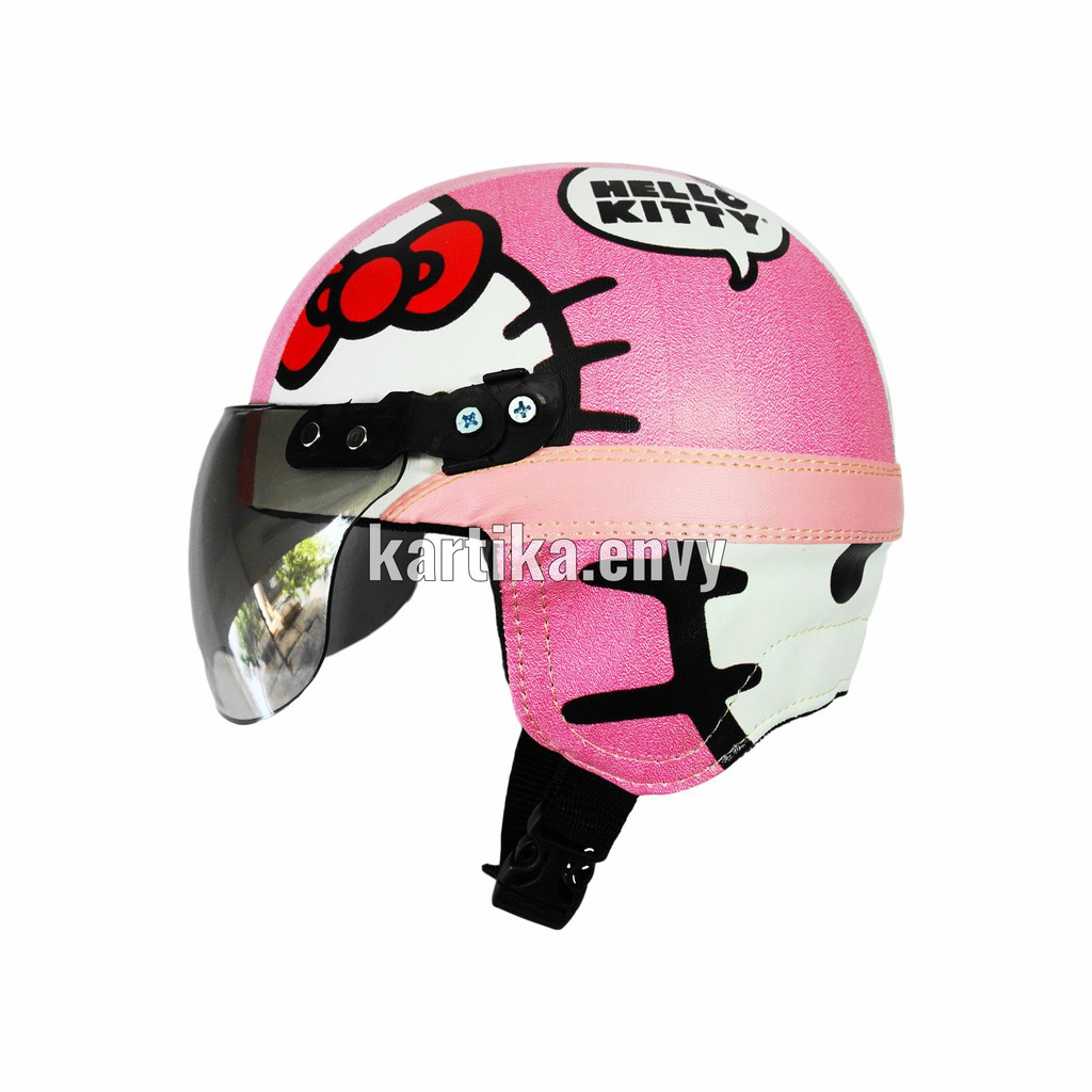 SUPER Helm Anak Balita Retro Hello Kitty