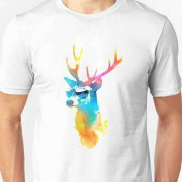 

Elk Watercolor Unisex Tshirt