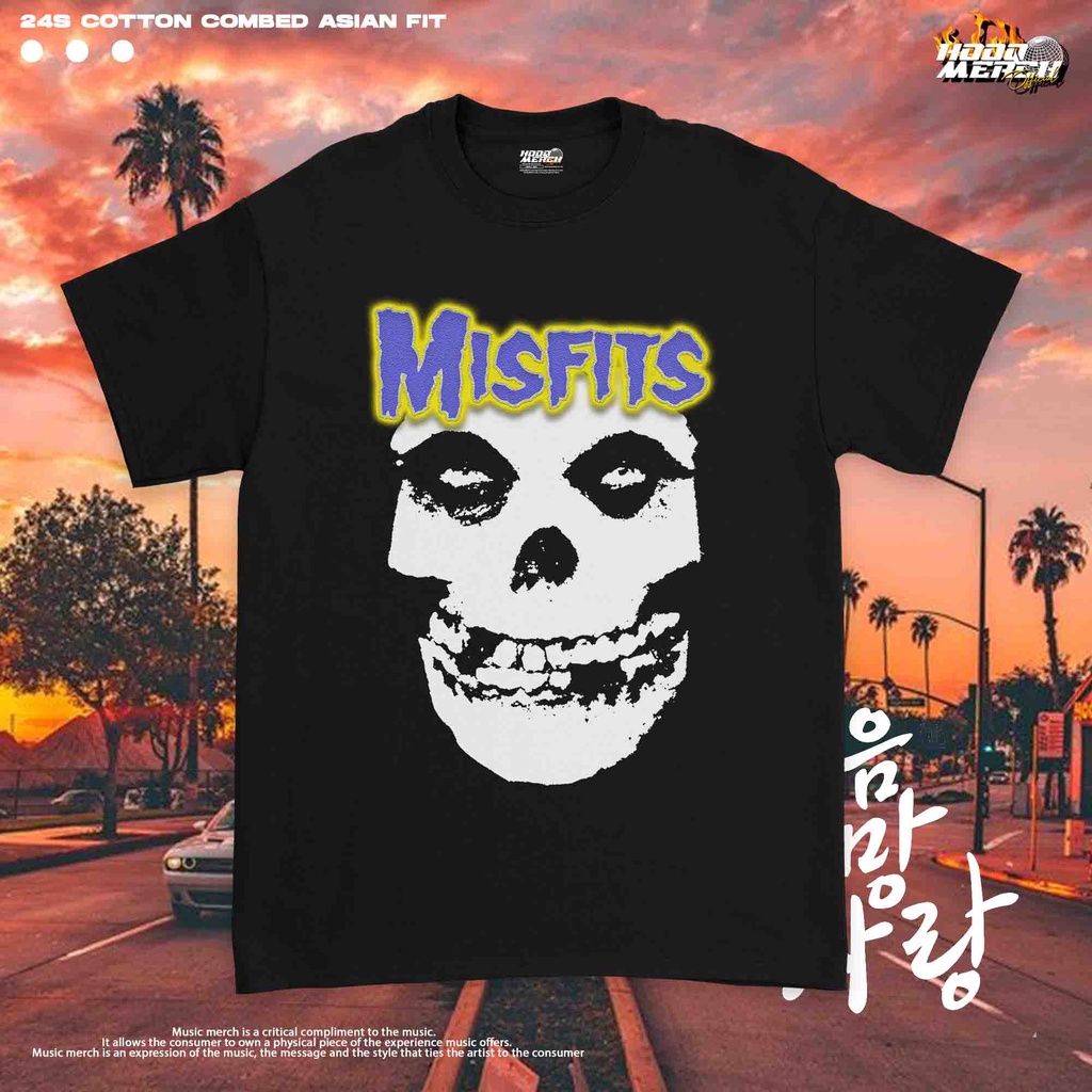 Jual ( COD ) BAJU BAND MISFITS LOGO VINTAGE / MISFITS TSHIRT / KAOS BAND MISFITS / MISFITS T