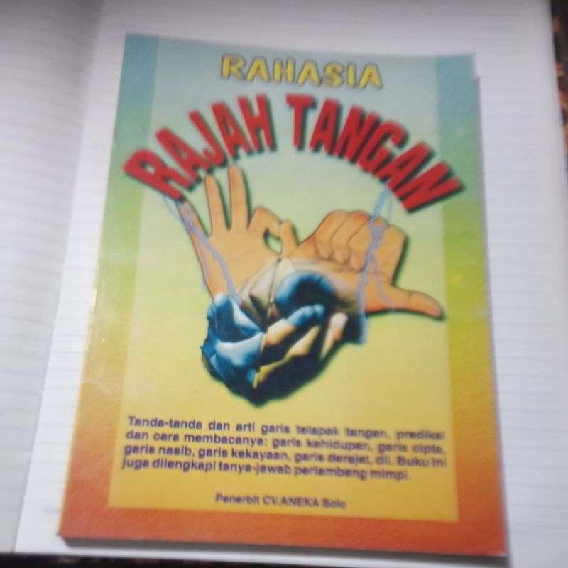 RAHASIA RAJAH TANGAN (buku original) CV. ANEKA Solo