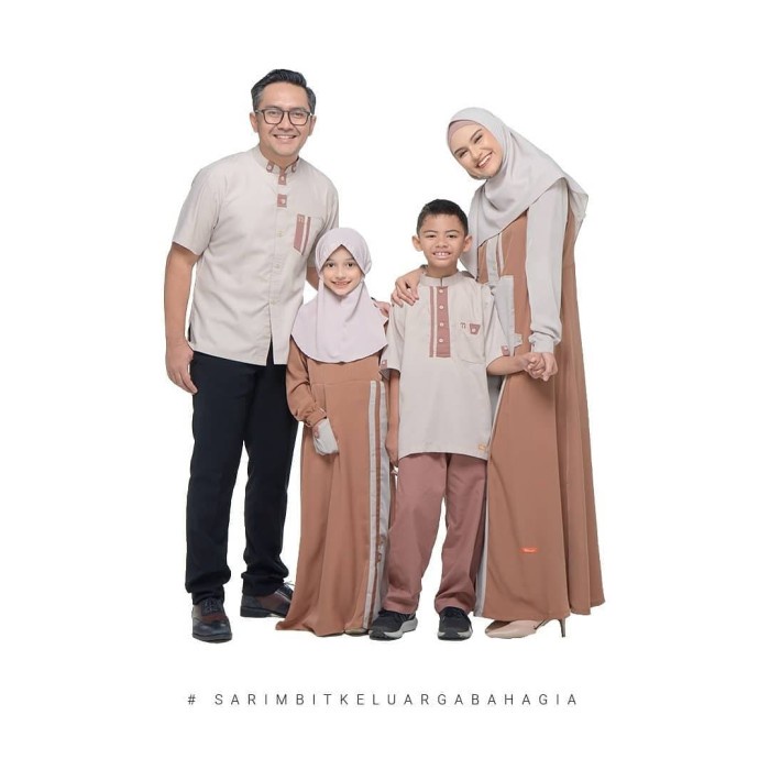 Coklat Lebaran - New Sarimbit Nibras Family 70 Coklat Milo Baju Lebaran Couple Keluarga