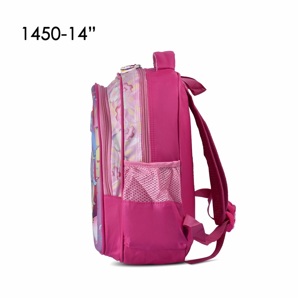 Tas Sekolah Cartoon 1450 14 Inch Tas Cartoon Perempuan &amp; Ransel Cartoon Laki Laki Fashion Motif Captain America,Frozen,Spiderman Dan Unicorn
