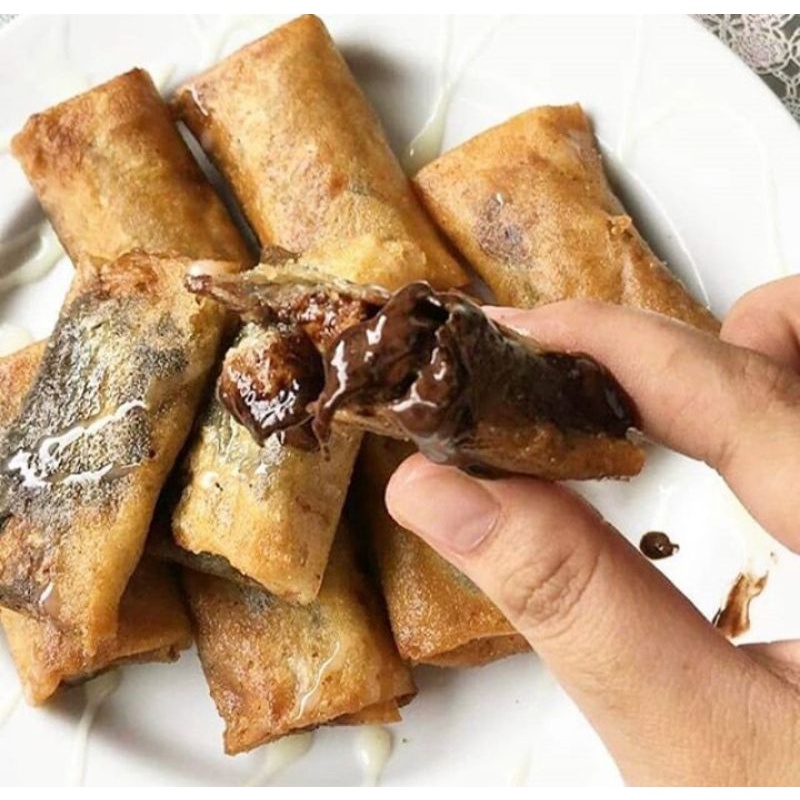 

Pisang coklat lumer isi 10