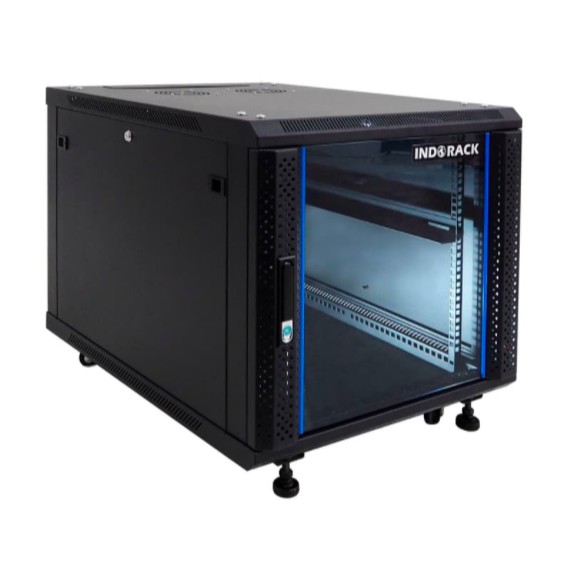 IR8010G - 10U Close Rack Depth 800mm Glass Door 19&quot; - INDORACK