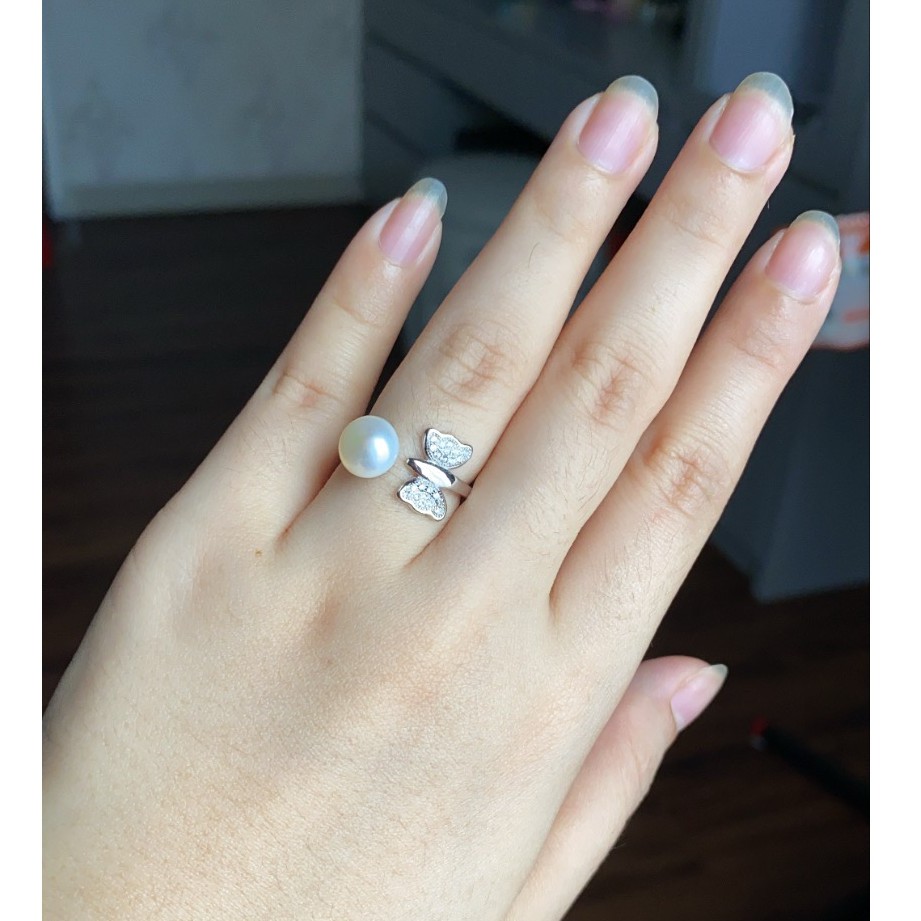 Cincin Perak Wanita Pria Couple Asli S 925 Lapis Rhodium Cocok Kawin Nikah tunangan hadiah RS034