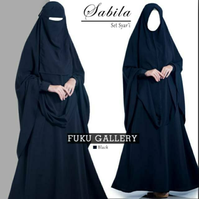 Gamis Syari Polos Set Jilbab Plus Cadar Sabila Syari Gamis Syari Set Cadar Busui Wolfis Gamis Jumbo