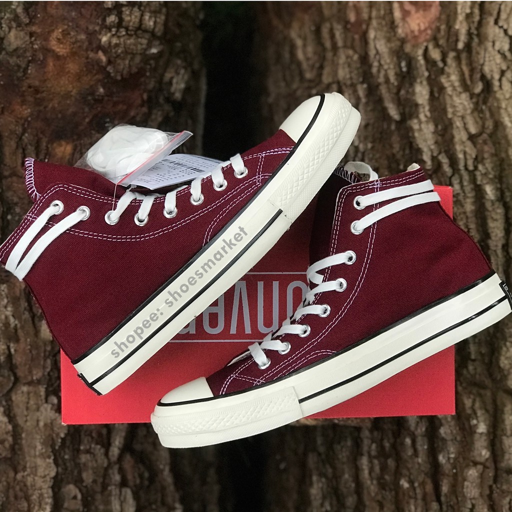 SEPATU CONVERSE 70S HIGH MAROON ALL STAR CHUCK TAYLOR OBRAL MURAH