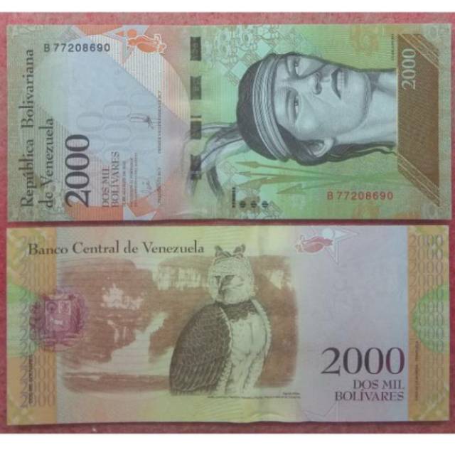 UA-24 UANG ASING 2000 VENEZUELA TAHUN 2018