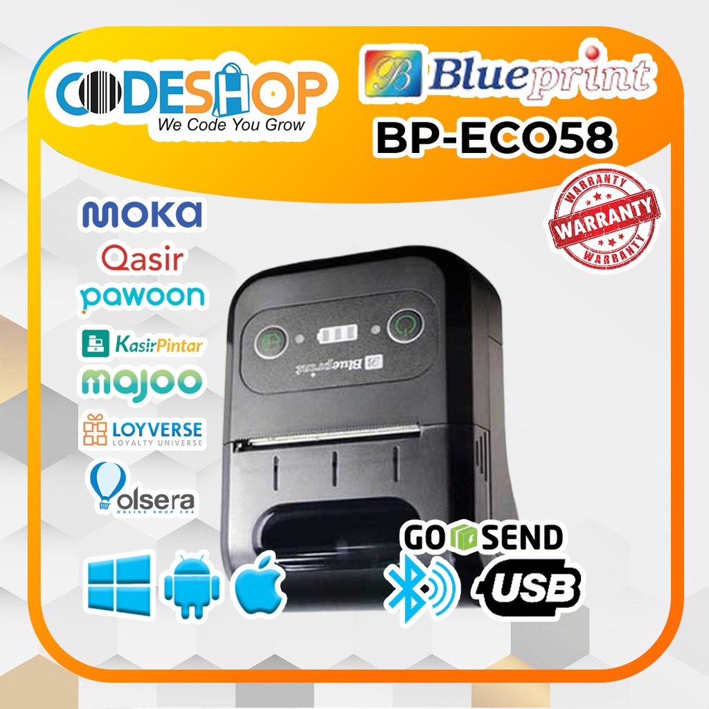 Printer Kasir Blueprint BP ECO 58 Usb Bluetooth