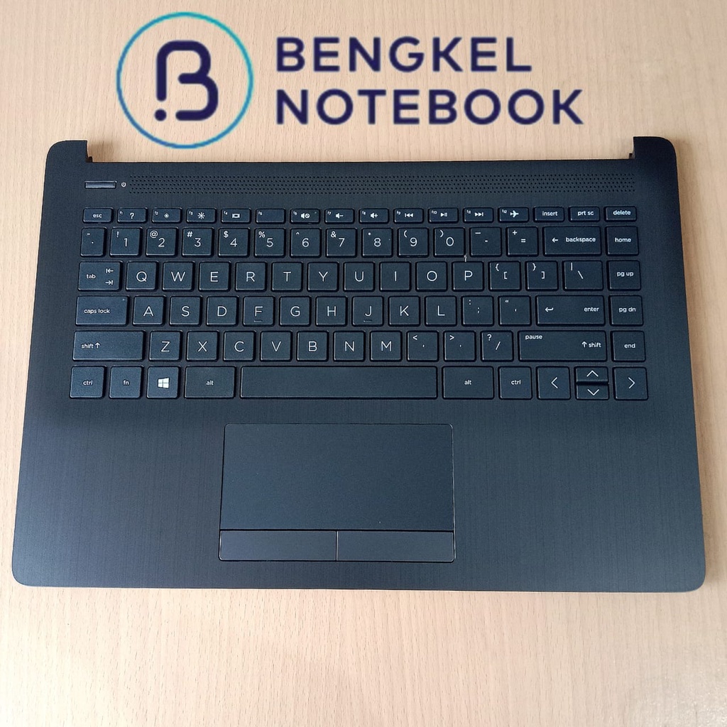 Keyboard HP Pavilion 14-CM 14-CK CF 14-DG 14-DF 14-DK HP 240 245 G7 Small Lengkap Case Palmrest black