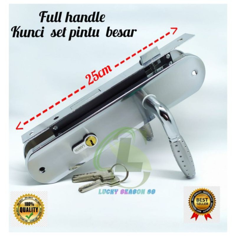 KUNCI PINTU PLAT BESAR/KUNCI PINTU RUMAH/KUNCI SET/KUNCI PINTU U