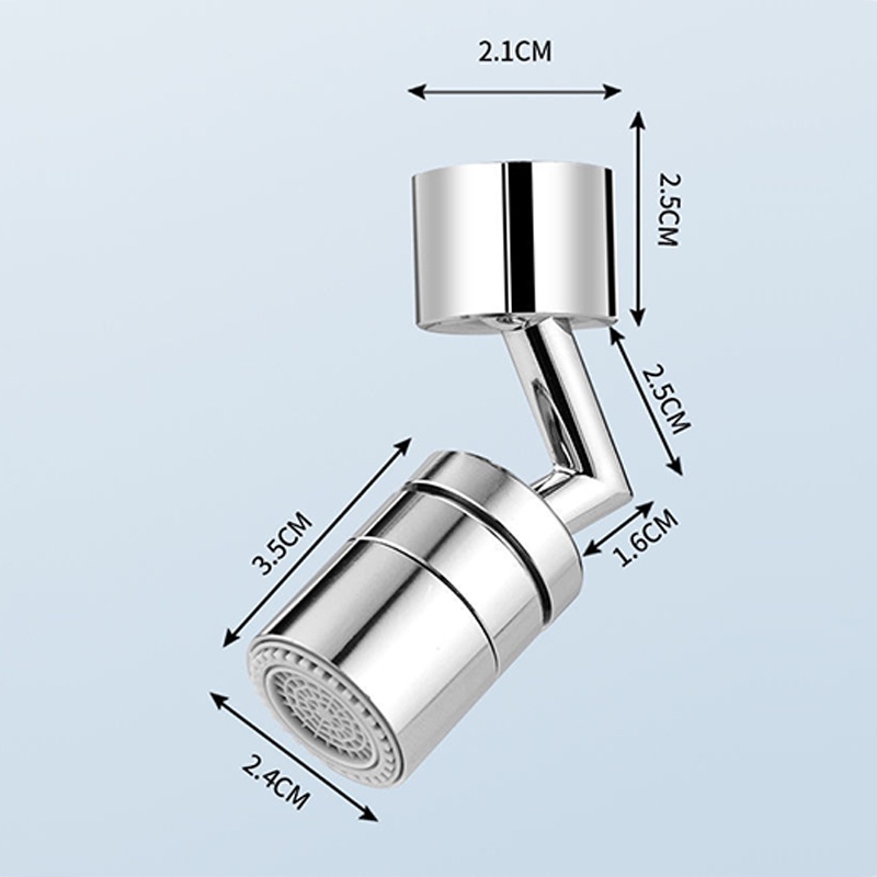 ★720 Degrees★ Sambungan Kran Air/Splash Filter Faucet Spray Head/Sambungan Kran Air Anti Splash Filter/Rotatable Splash Water Filter Nozzle Tap Head