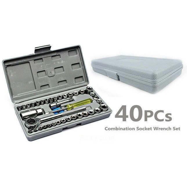 Kunci Pas 40 Pcs Multipurpose Combination Socket Wrench / Kunci Sok 40 in 1