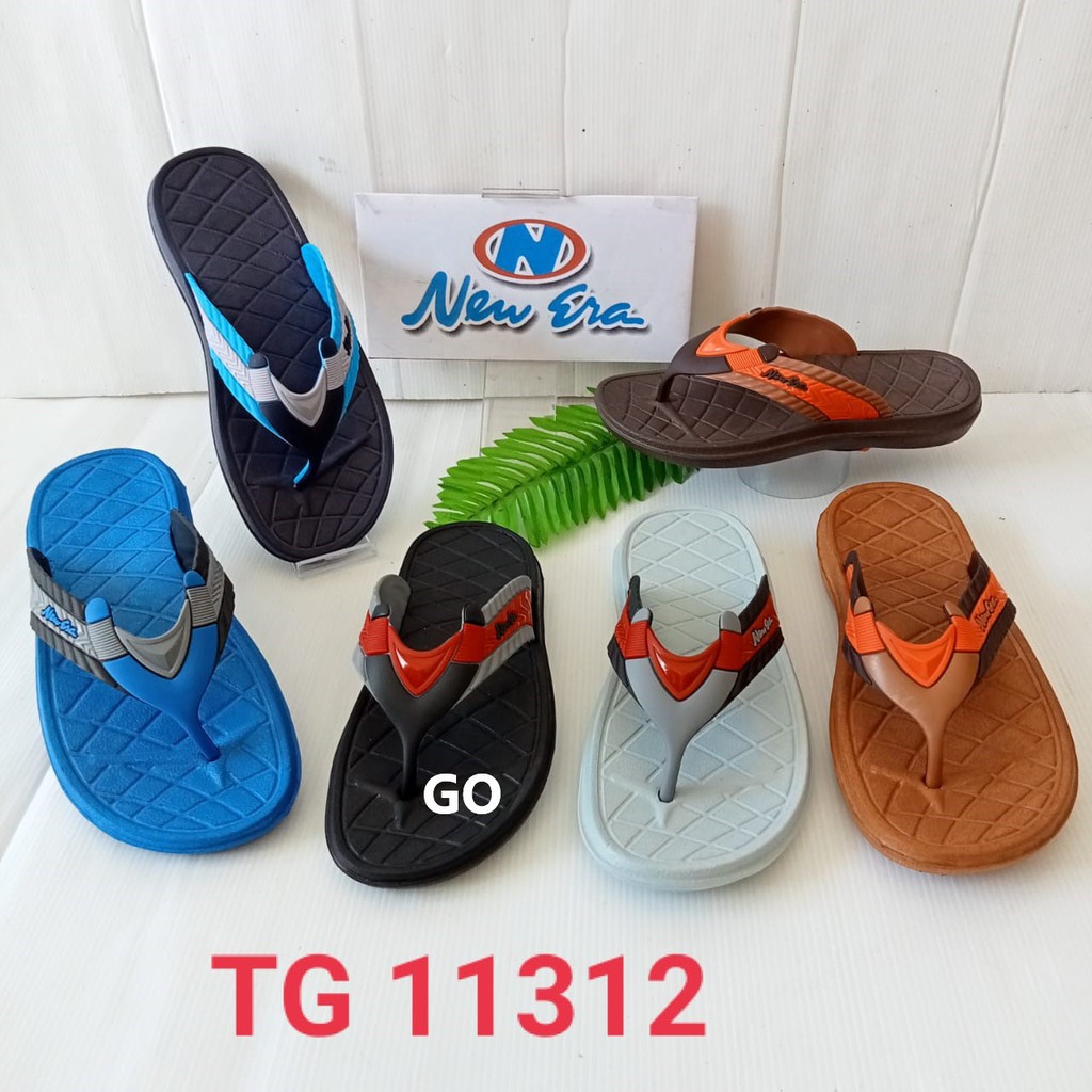 gof NEW ERA TG 11312 Sandal Japit Anak Cowok Tanggung Sendal Japit Karet Anti Slip Original