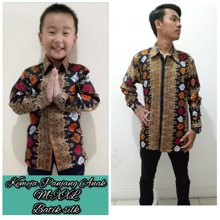 SB Collection Couple Dadboy Riho Atasan Kemeja Batik Modern Anak Dan Ayah Pria