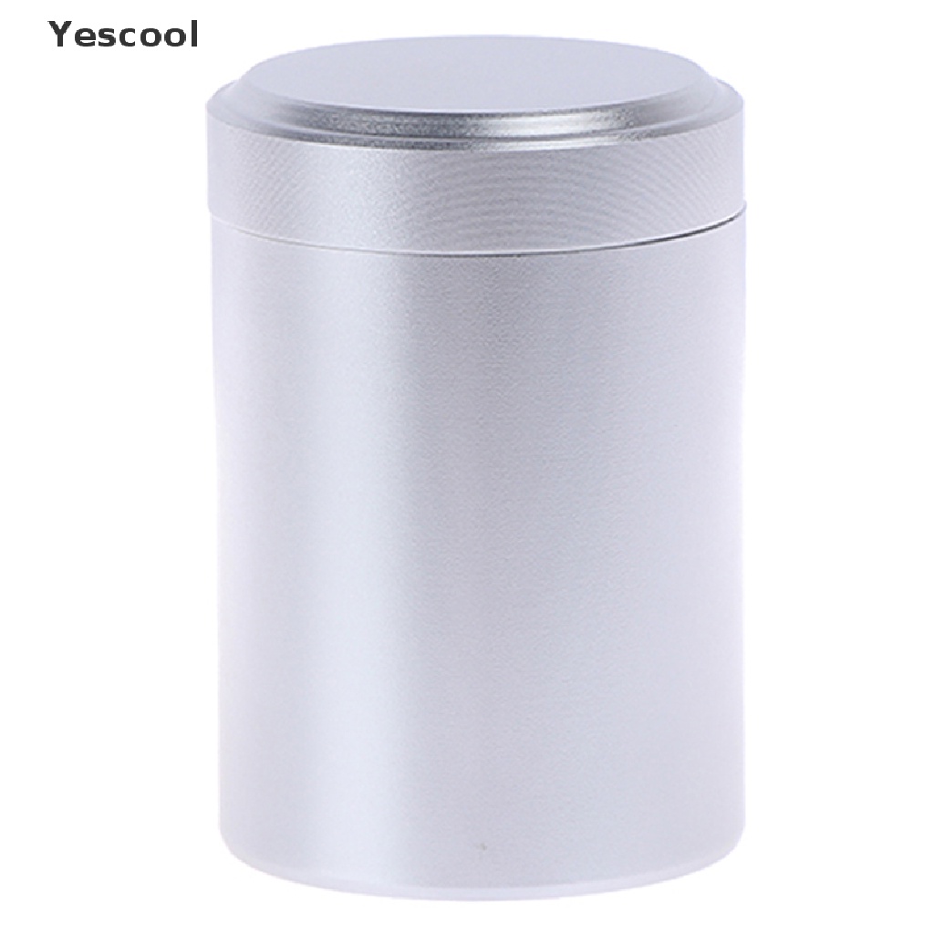 Yescool 1pc Toples Teh Herbal Kedap Udara Bahan Aluminum Warna Silver