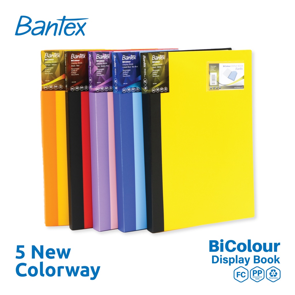 

[Zada] Bantex BICOLOUR Display Book Folio 40 Pocket 3185