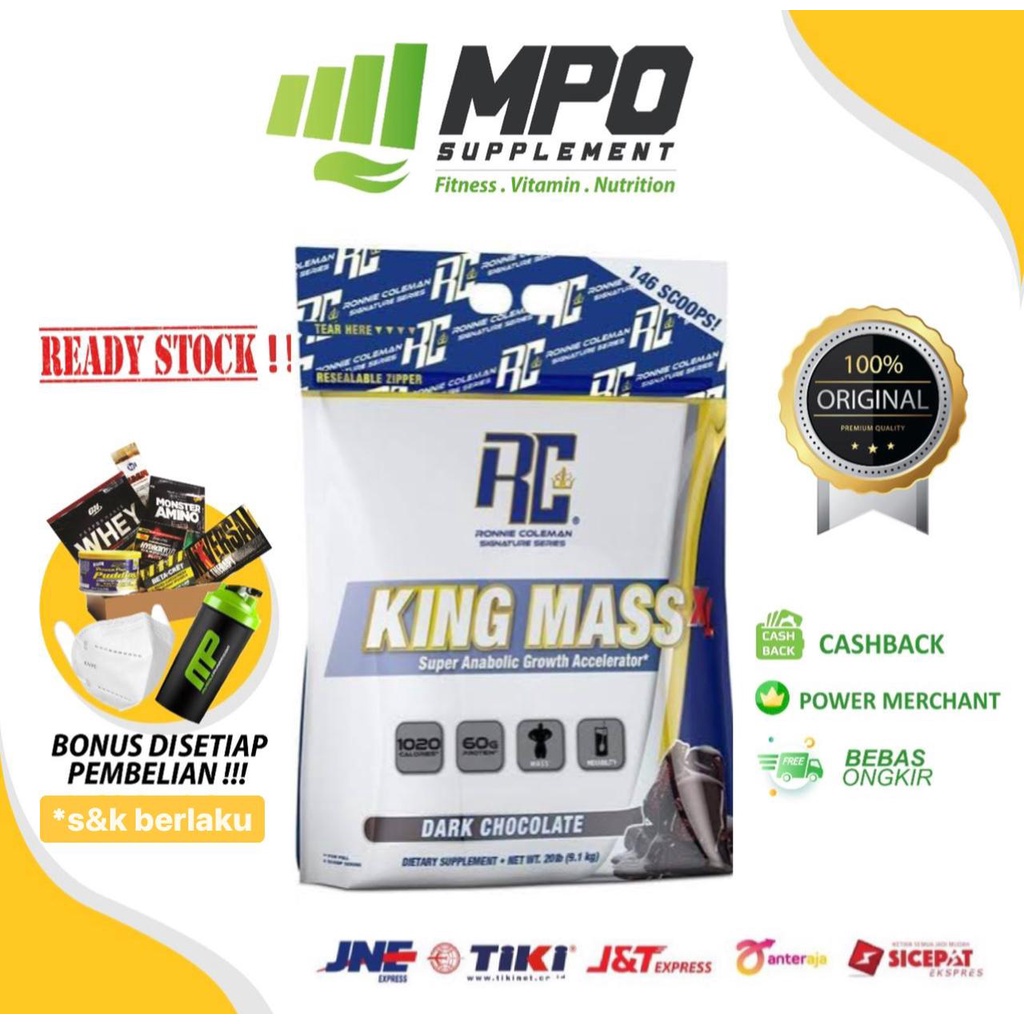 Ronnie Coleman King Mass 20 RonnieColeman KingMass Gainer ORIGINAL Ronnie Coleman King Mass XL RC Ki