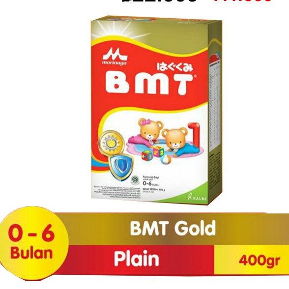 MORINAGA BMT Reguler Susu Formula Bayi 0-6 Bulan Box 400 g - MORINAGA SUSU FORMULA PENDAMPING ASI